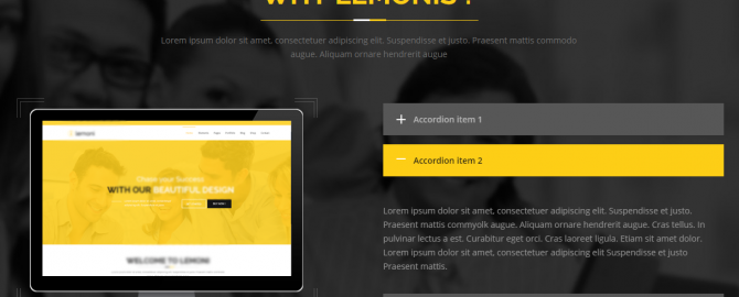 Lemons Drupal 8 Bootstrap Accordion Theme